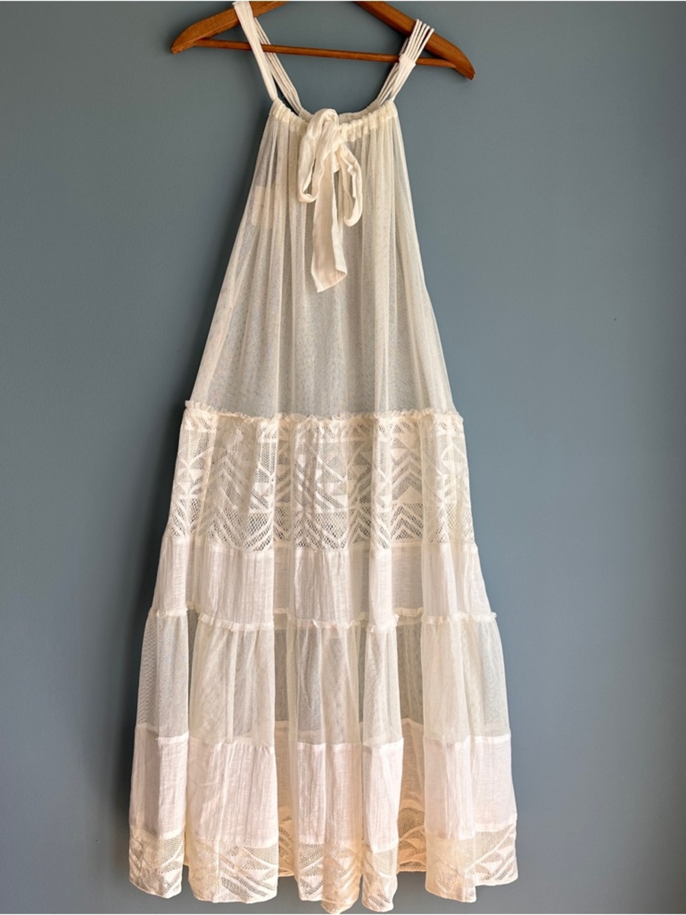 Free People Cream Tiered Maxi Dress - Picture 5 of 7